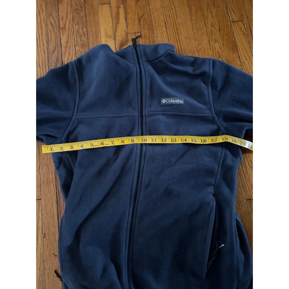 Columbia Fleece Jacket Navy Blue Full Zip Size S